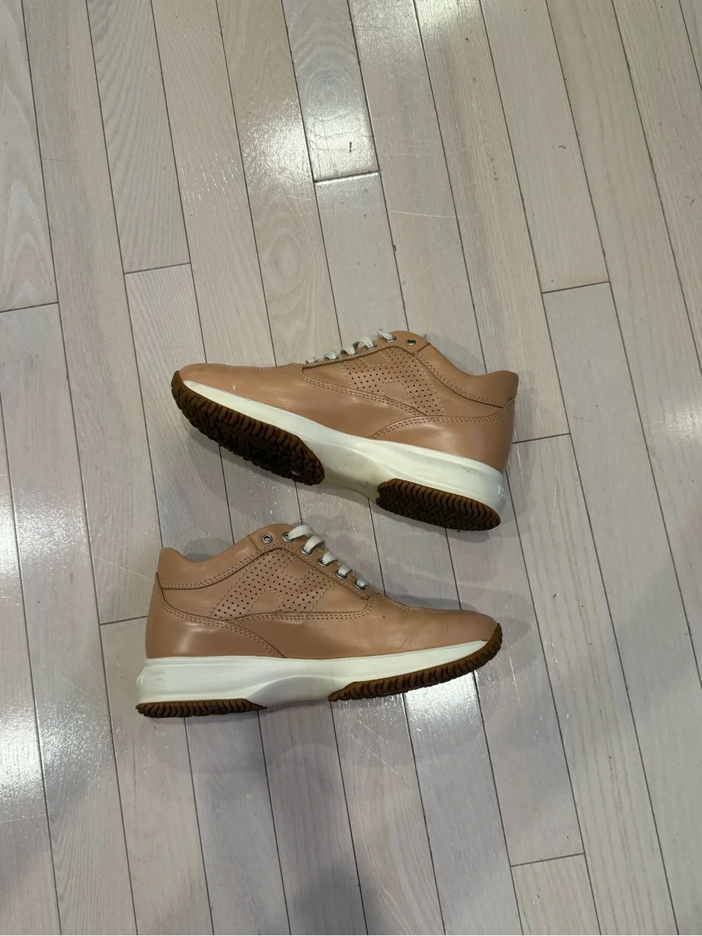 Vintage Hogan Interactive Leather Sneakers Size 37.5 - Picture 3 of 6
